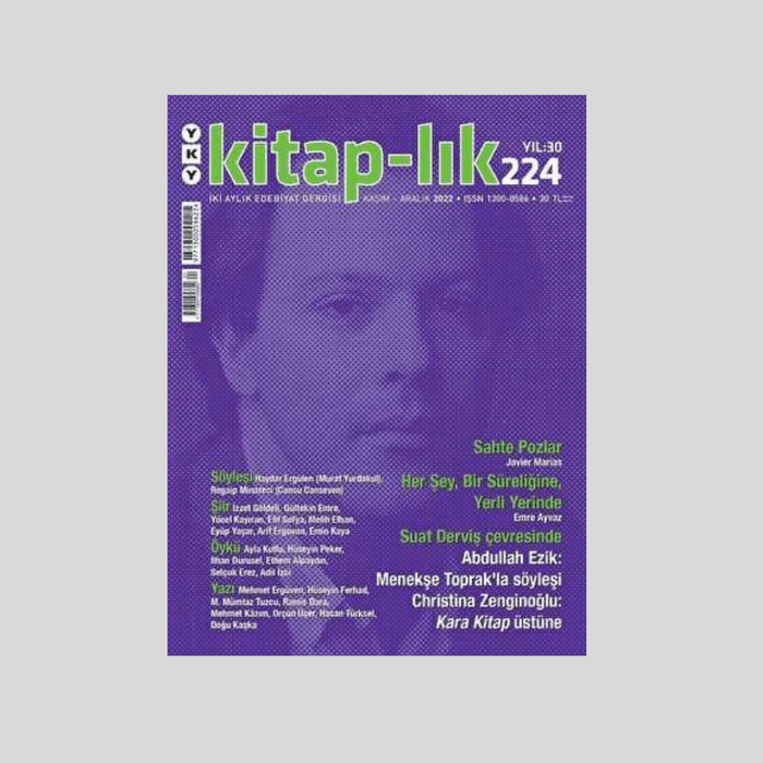 Kitap-Lık Dergisi Sayı 224 / Kasım - Aralık  2022 - Görsel 1