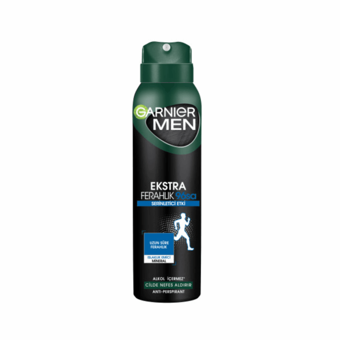 Garnier Men Ekstra Ferahlık Serinletici Etki Deodorant Sprey 150 ml - Görsel 1