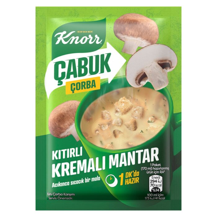 Knorr Çabuk Çorba Kıtırlı Kremalı Mantar 19 gr - Görsel 1