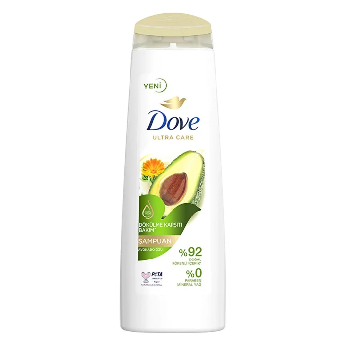 Dove Ultra Care Saç Bakım Şampuanı Dökülme Karşıtı Bakım Avokado Özü 350 ml - Görsel 1