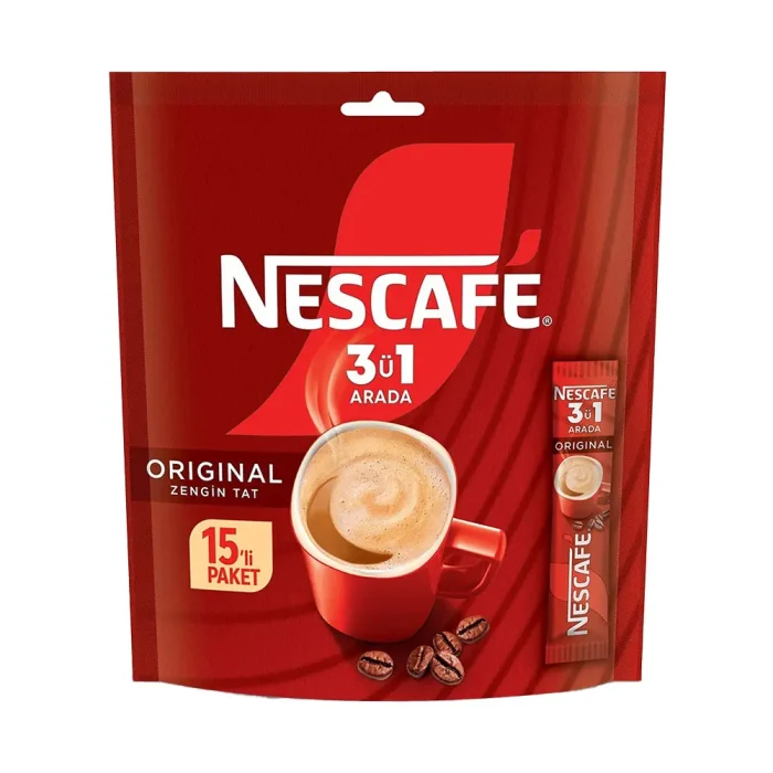 Nescafe 3ü1 Arada Original 15li Paket - Görsel 1