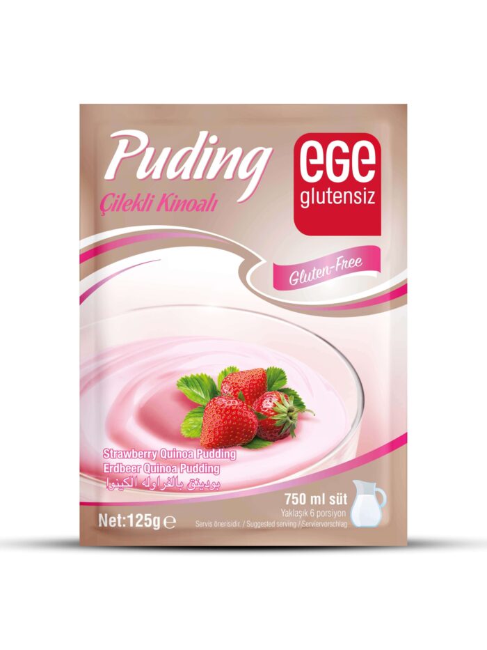 Ege Glutensiz Çilekli Kinoalı Puding 125 gr - Görsel 1