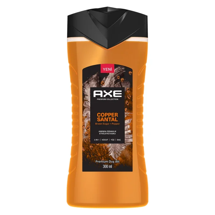 Axe Duş Jeli Copper Santal 3 in 1 300 ml - Görsel 1