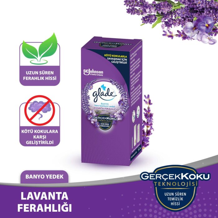 Glade Banyo Hava Tazeleyici Yedek Lavanta Ferahlığı 10ml - Görsel 1