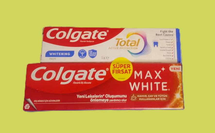 colgate ikili Colgate Max White+Total ikili Diş Macunu 75+50 gr - Görsel 1