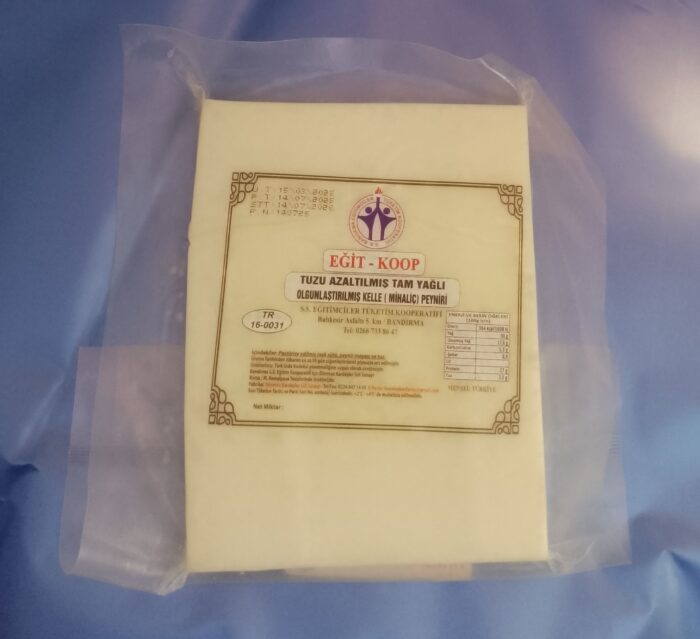 Tuzu Azaltılmış Tam Yağlı Olgunlaştırılmış (Mihalıç) Kelle Peyniri 235 gr - Görsel 1