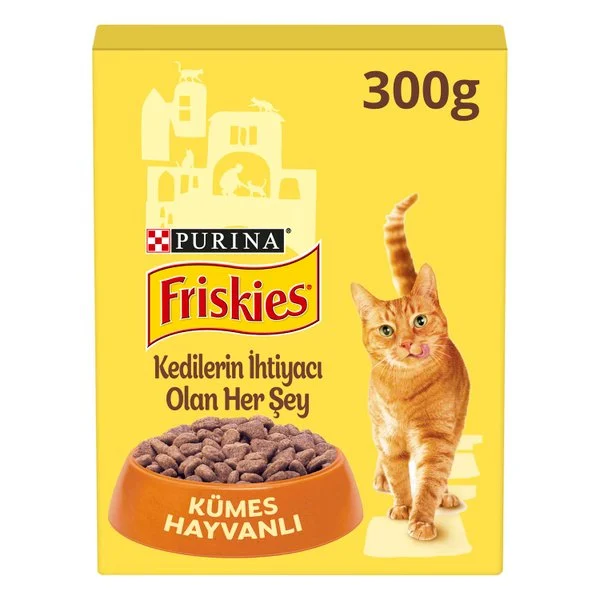 Purina Friskies Yetişkin Kümes Hayvanlı Kuru Kedi Maması 300 gr