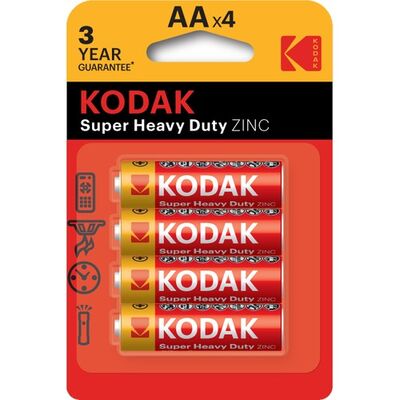 Kodak Blisterli Çinko Karbon Kalem Pil - 4lü Paket AA