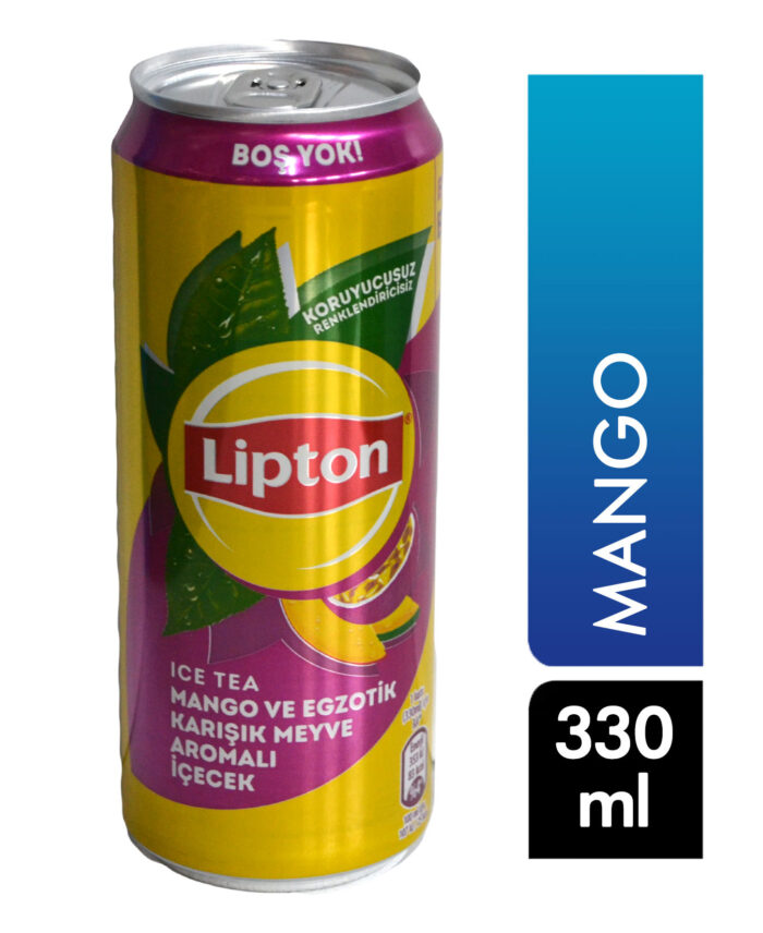 Lipton Ice Tea Mango 330 ml kutu - Görsel 1