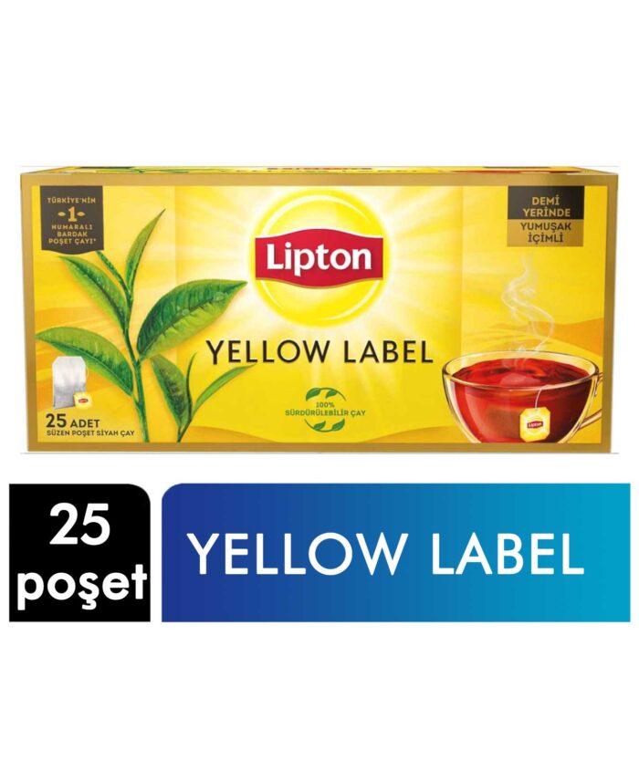 Lipton Yellow Label Bardak Poşet Çay 25 Adet - Görsel 1