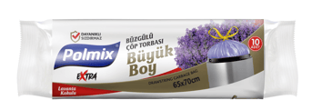 Polmix Büzgülü Çöp Torbası 65X70 150 Gr Lavanta Kokulu
