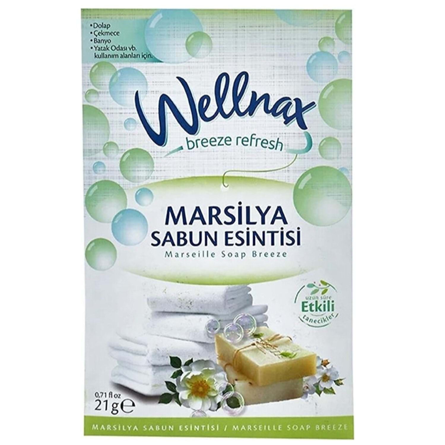 wellnax marsilya Wellnax Marsilya Sabunu Dolap ve Çekmece Koku Kesesi 21 gr - Görsel 1