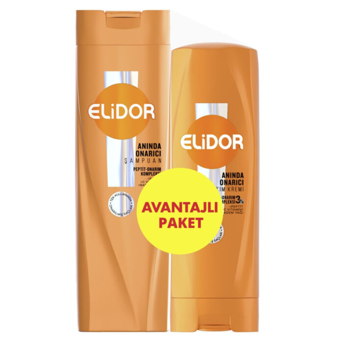 Elidor Anında Onarıcı Şampuan Peptit Onarım 650 ml + 325 ml - Görsel 1