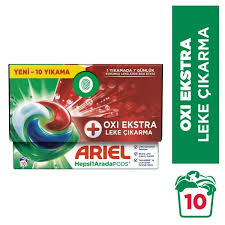 Ariel Oxi Extra Leke Çıkarma Hepsi 1 Arada Pods 10 Yıkama