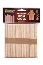 Brons Br-900 Ahşap Çubuk Naturel Dar 50 Li