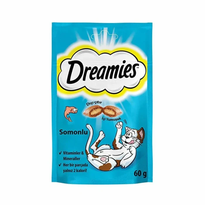 dreamies somon 60 Dreamies Somonlu Kedi Ödül Maması 60 gr - Görsel 1