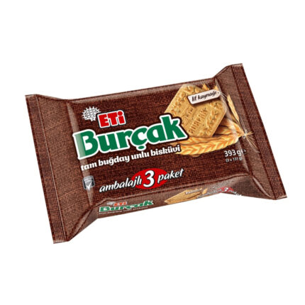 Eti Burçak Tam Buğday Unlu Bisküvi 3 x 131 gr