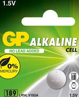 Gp Düğme Pil 1.5 Volt 189 Lr54 V10Ga Alkalin