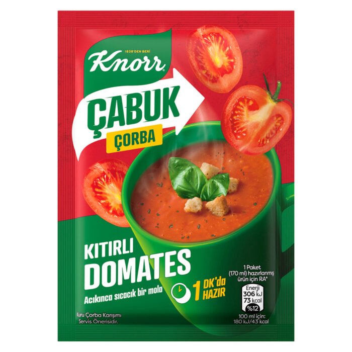 Knorr  Kıtırlı Domates Çabuk Çorba 22 gr - Görsel 1