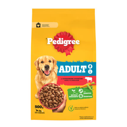 Pedigree Yetişkin Köpek Maması Sığırlı & Sebzeli 500 gr