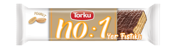 no1-yer-fistikli Torku no:1 Yer Fıstıklı Çikolatalı Gofret 26 gr - Görsel 1
