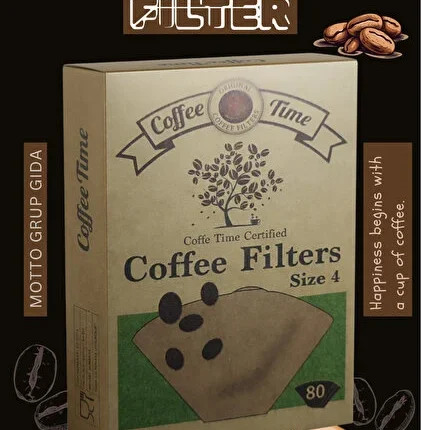 Coffee Time Size 4 Kahve Filtresi 80 adet