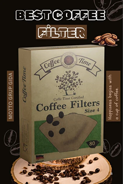 coffee time fltr Coffee Time Size 4 Kahve Filtresi 80 adet - Görsel 1