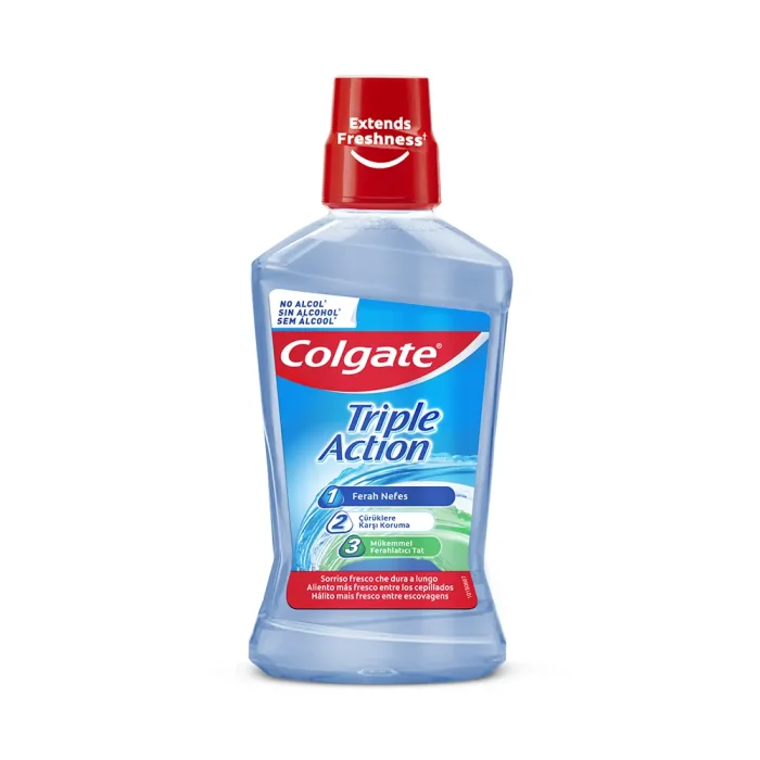 Colgate Triple Action Üçlü Etki Ağız Bakım Suyu 500 ml - Görsel 1