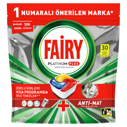Fairy Platinum Plus Hepsi 1 Arada Limon Kokulu 30 Tablet