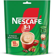 Nescafe 3'ü 1 Arada Fındık Aromalı 10'lu Paket