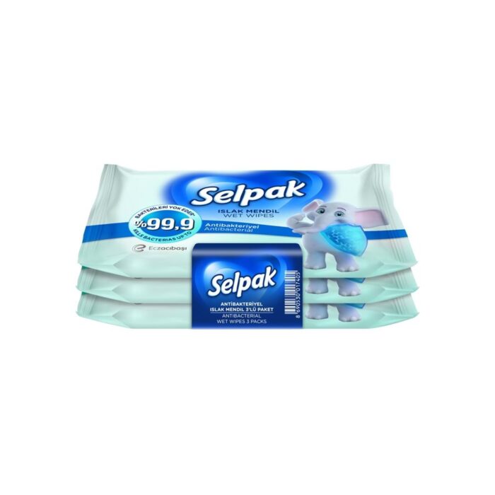 Selpak Antibakteriyel Islak Cep Mendili 3'lü Paket - Görsel 1
