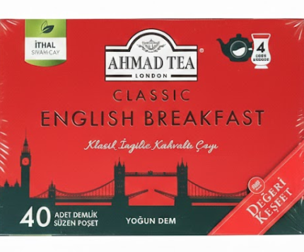 Ahmad Tea Classic English Breakfast Tea 40 lı Demlik Poşet
