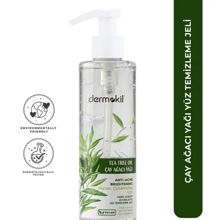 Dermokil Çay Ağacı Akne Karşıtı Yüz Temizleme Jeli 200 ml