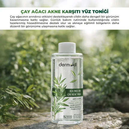 Dermokil Çay Ağacı Akne Karşıtı Yüz Temizleme Toniği 300 ml