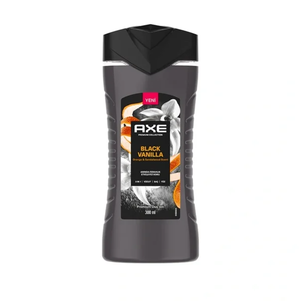 Axe Duş Jeli Premium Collection 3 in 1 Black Vanilla 300 ml