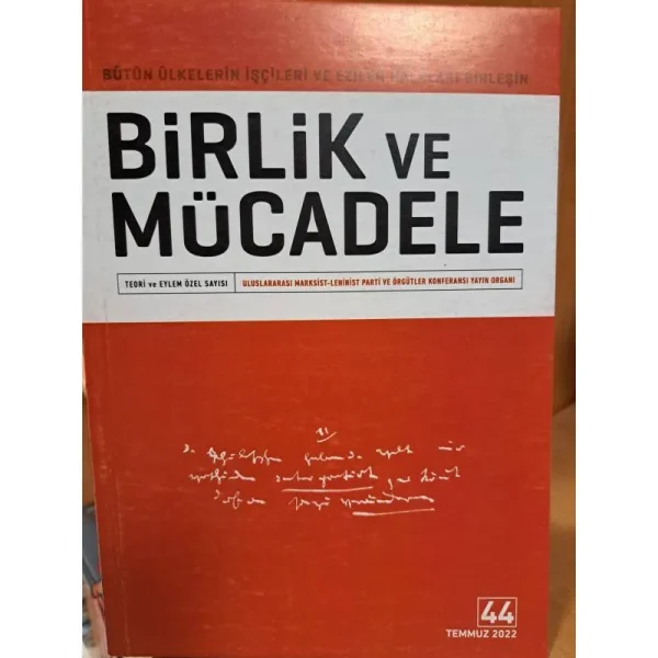 Birlik Ve Mücadele Sayı 42