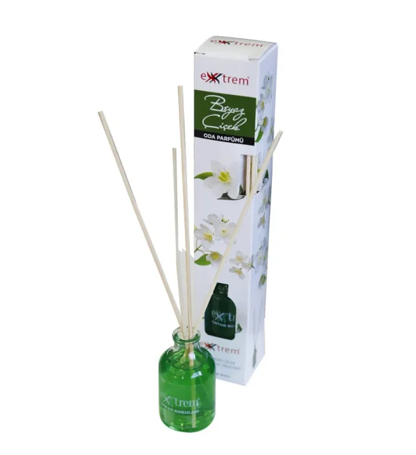 Extrem Beyaz Çiçek Oda Kokusu 50 ml Bambu Çubuklu