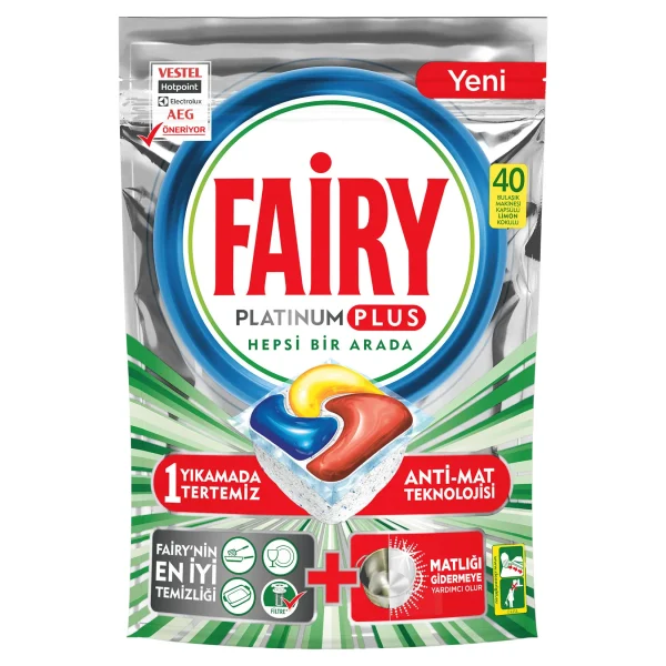 Fairy Platinum Plus Limon Kokulu 40 Tablet