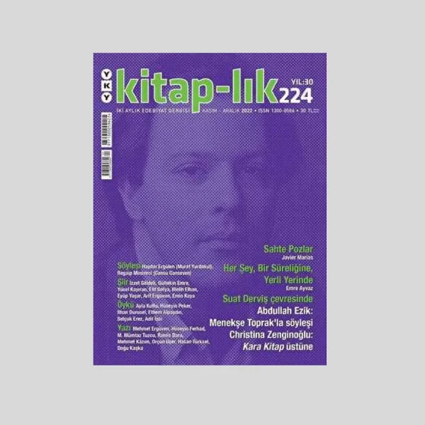 Kitap-Lık Dergisi Sayı 224 / Kasım - Aralık  2022