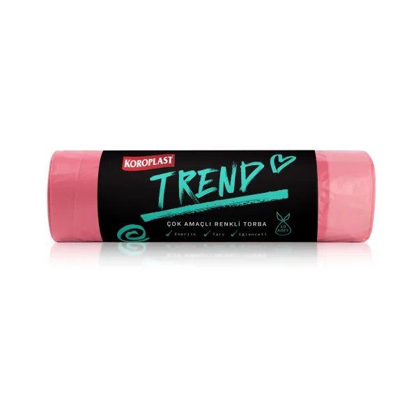 Koroplast Trend Çok Amaçlı Renkli Torba Orta 10 Adet