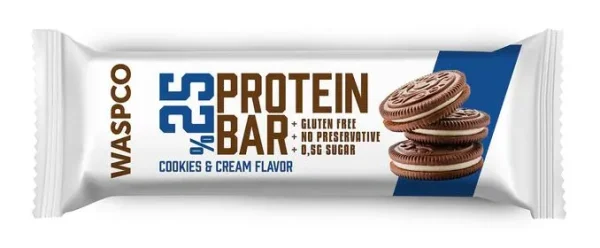 WaspCo Bitter Çikolatalı Bisküvi Aromalı Protein Bar 36 gr